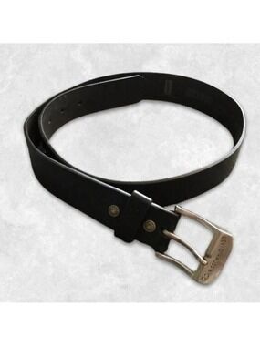 Levi’s Strauss Bridle Belt Genuine Black Leather With Silver Tone Buckle M US 34